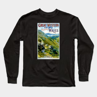 Wales Great Western Railway - Vintage Travel Long Sleeve T-Shirt